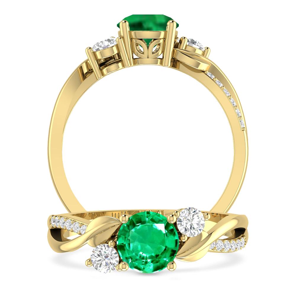 Yellow Gold - Emerald