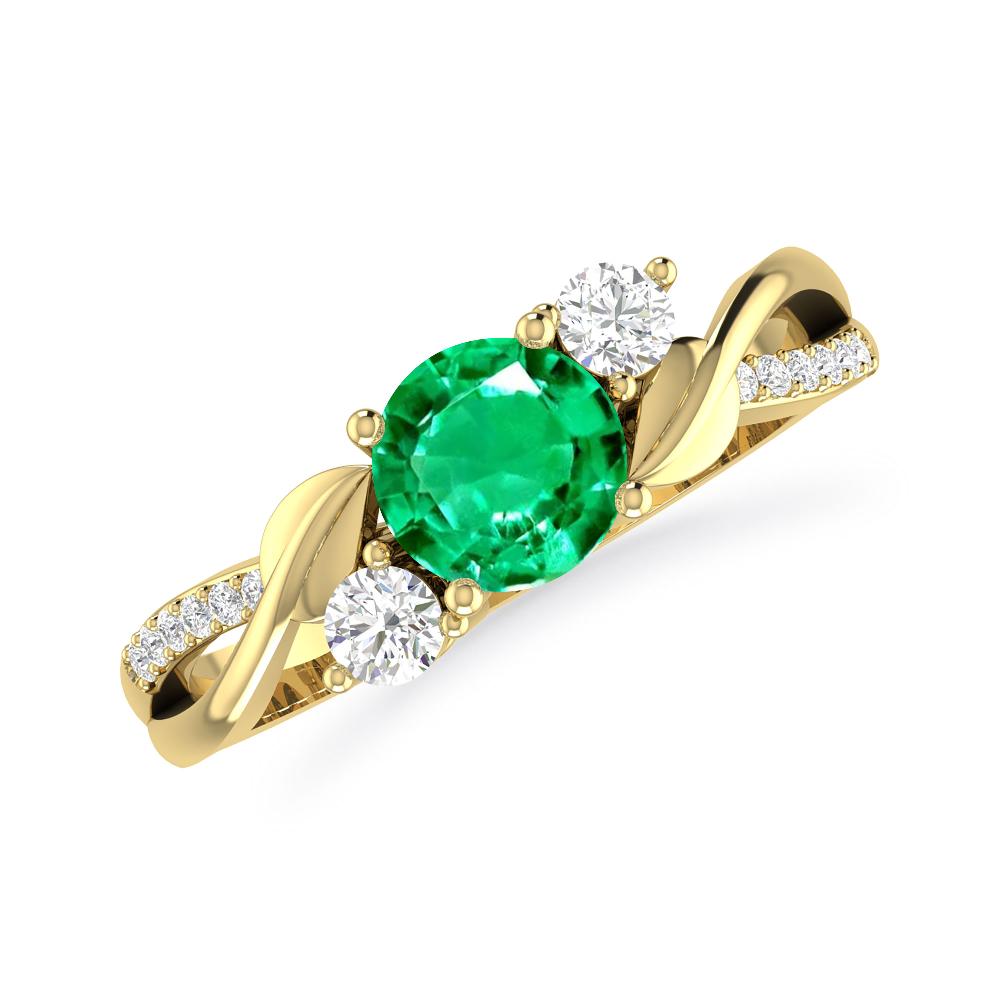Yellow Gold - Emerald