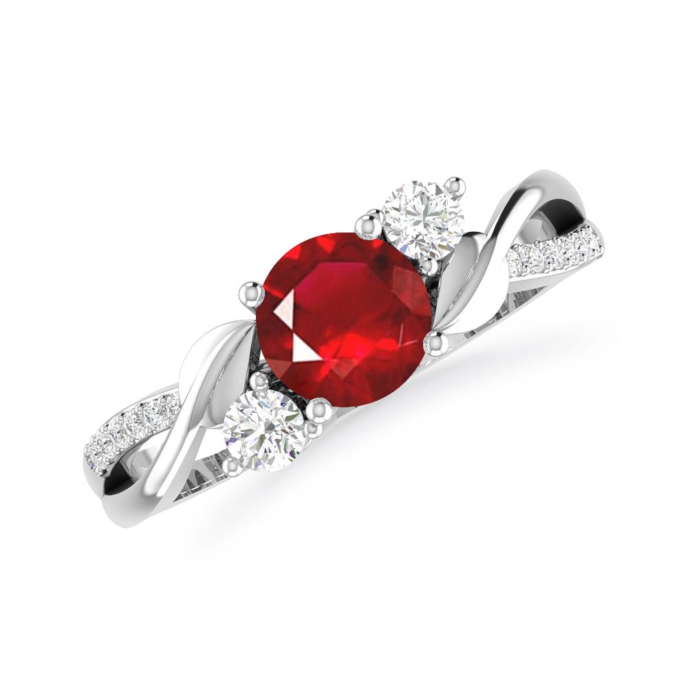 White Gold - Ruby