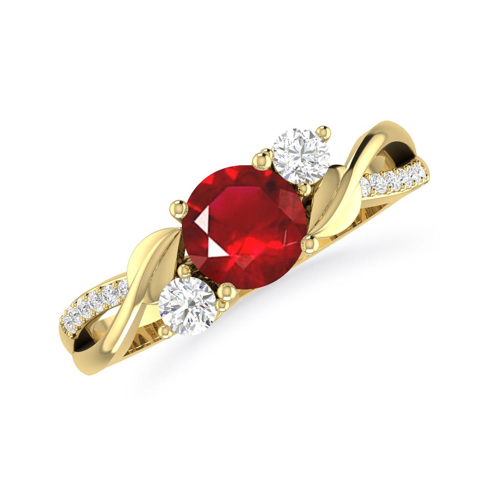 Yellow Gold - Ruby