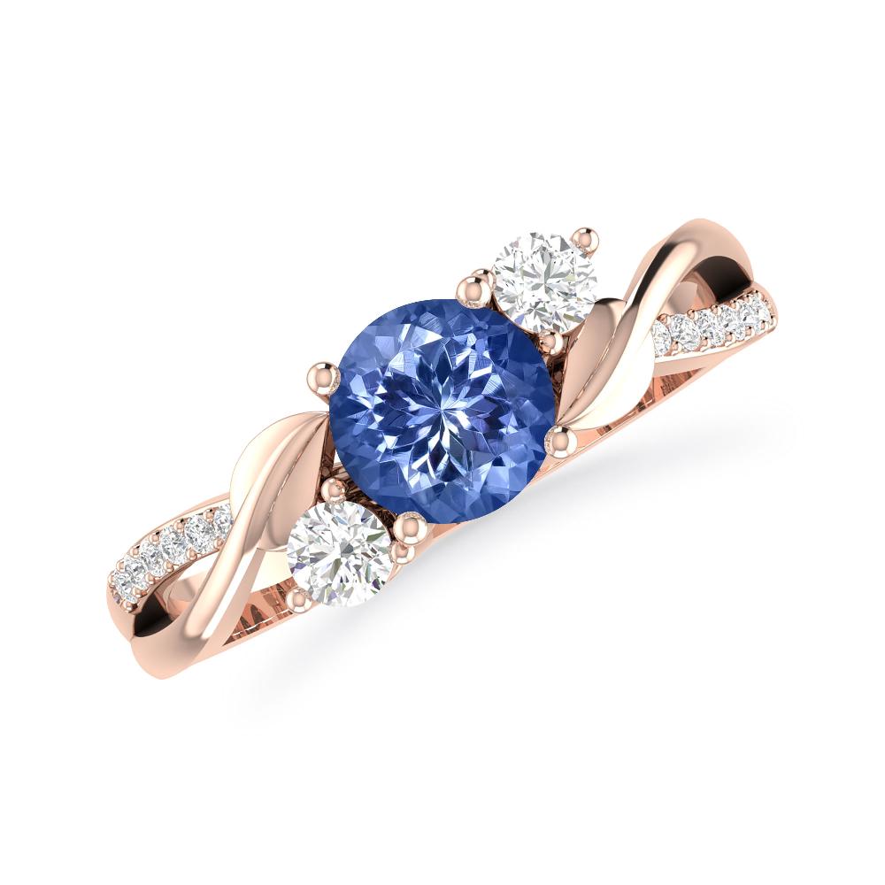 Rose Gold - Tanzanite
