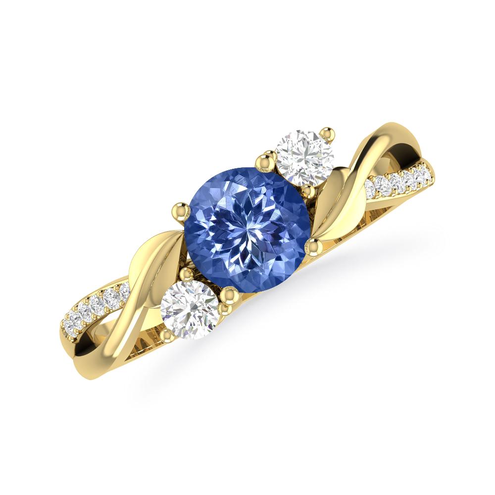 Yellow Gold - Tanzanite