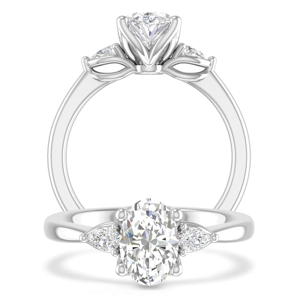 White Gold - Oval