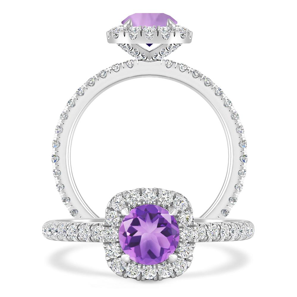 White Gold - Amethyst