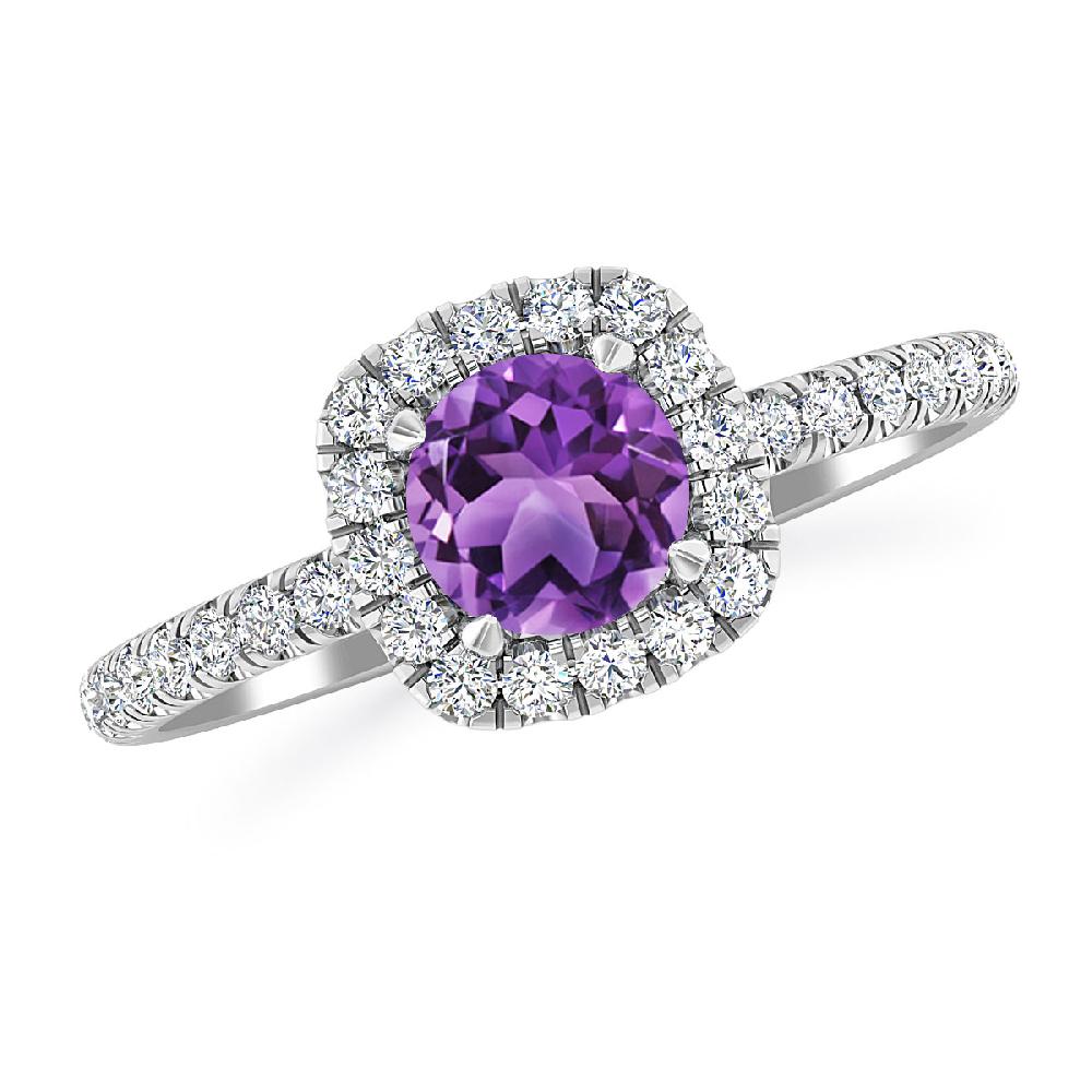 White Gold - Amethyst