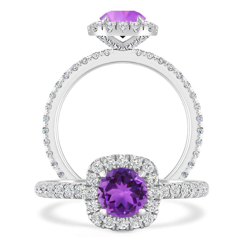 White Gold - Amethyst
