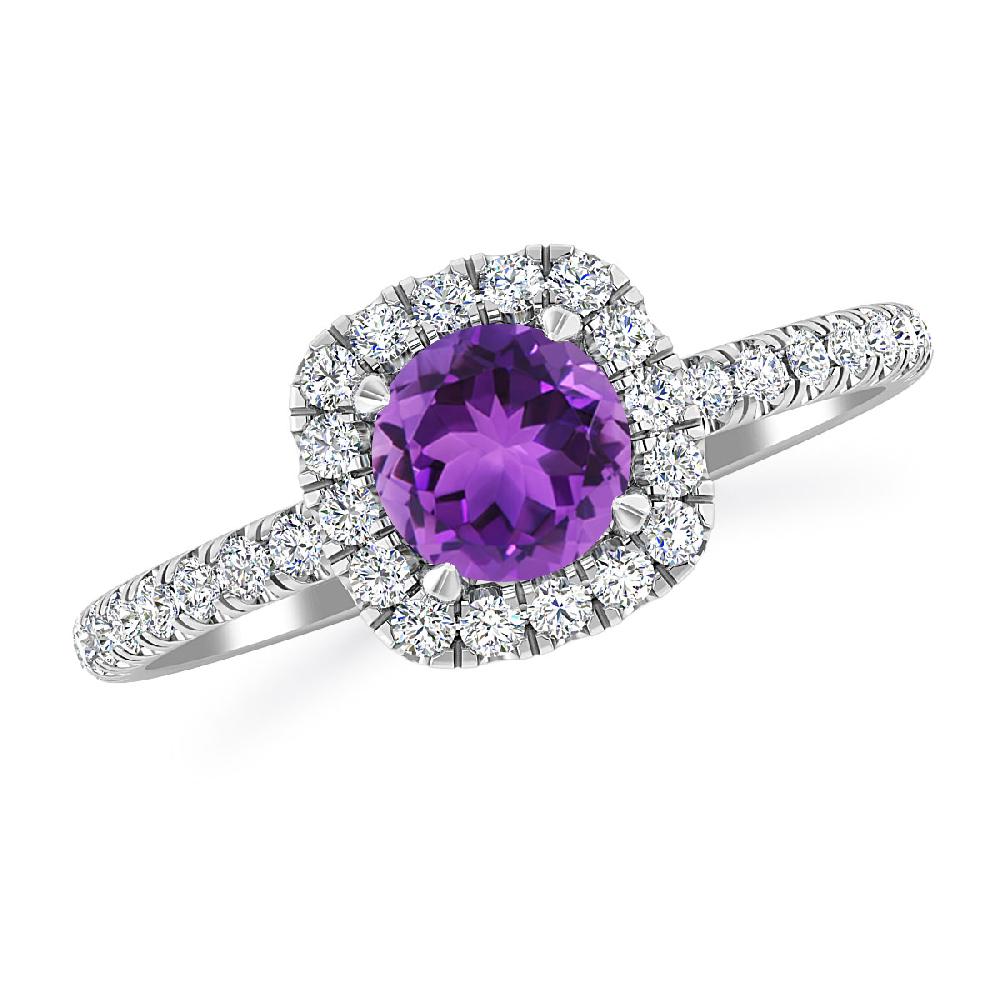 White Gold - Amethyst