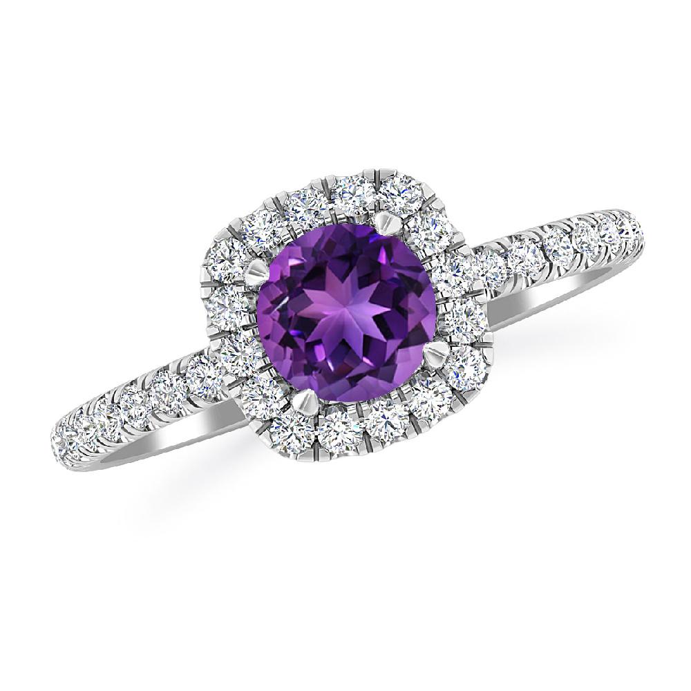 White Gold - Amethyst