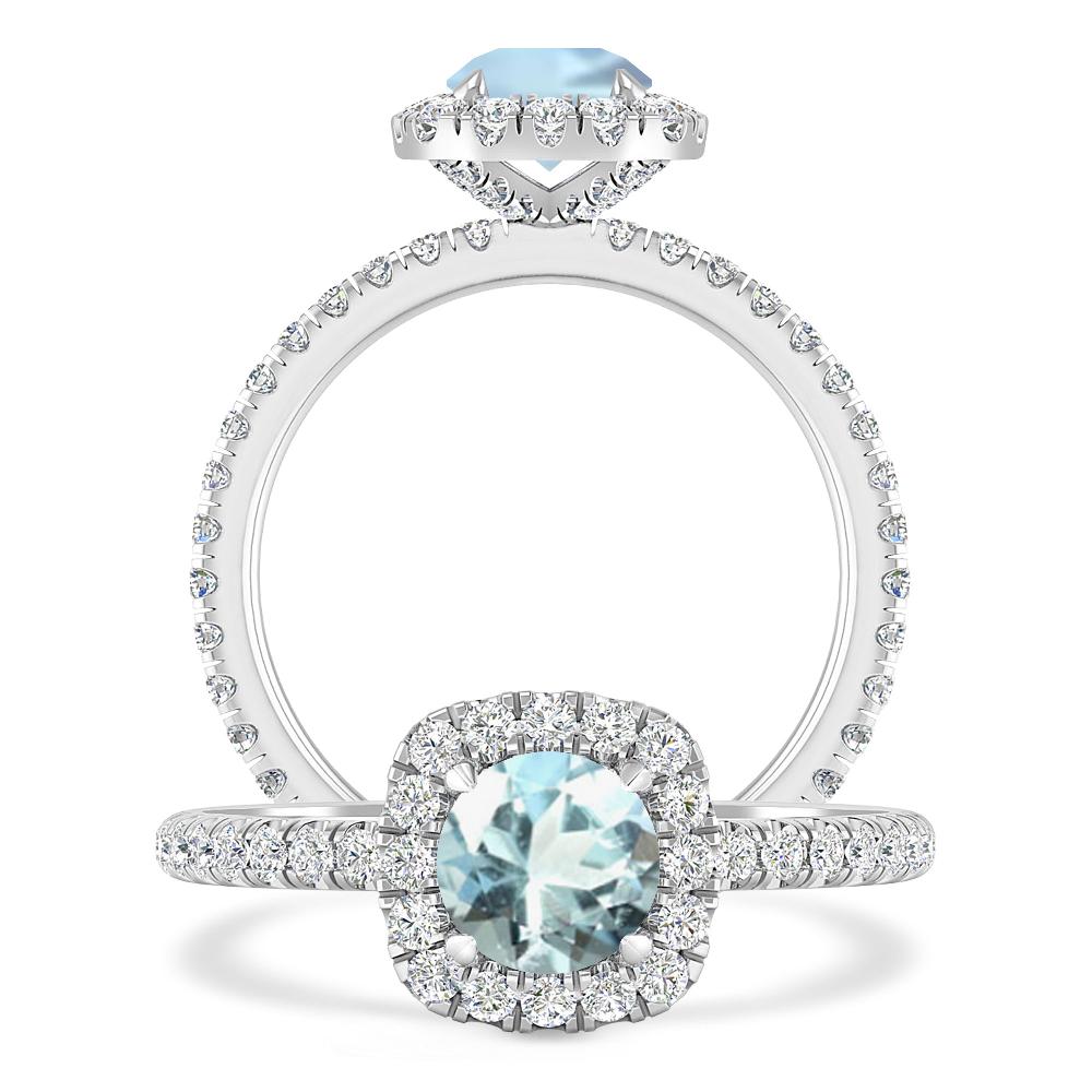 White Gold - Aquamarine