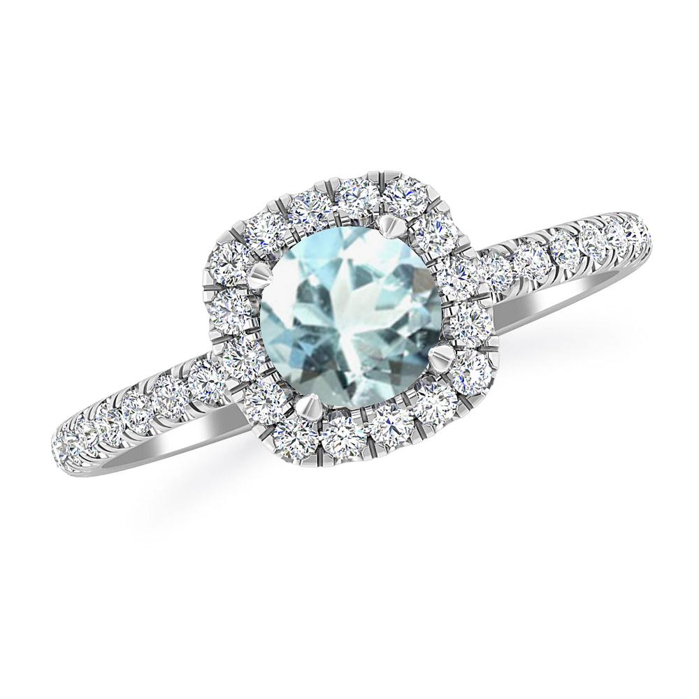 White Gold - Aquamarine