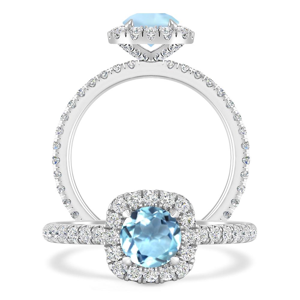 White Gold - Aquamarine