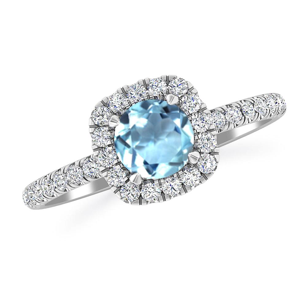 White Gold - Aquamarine