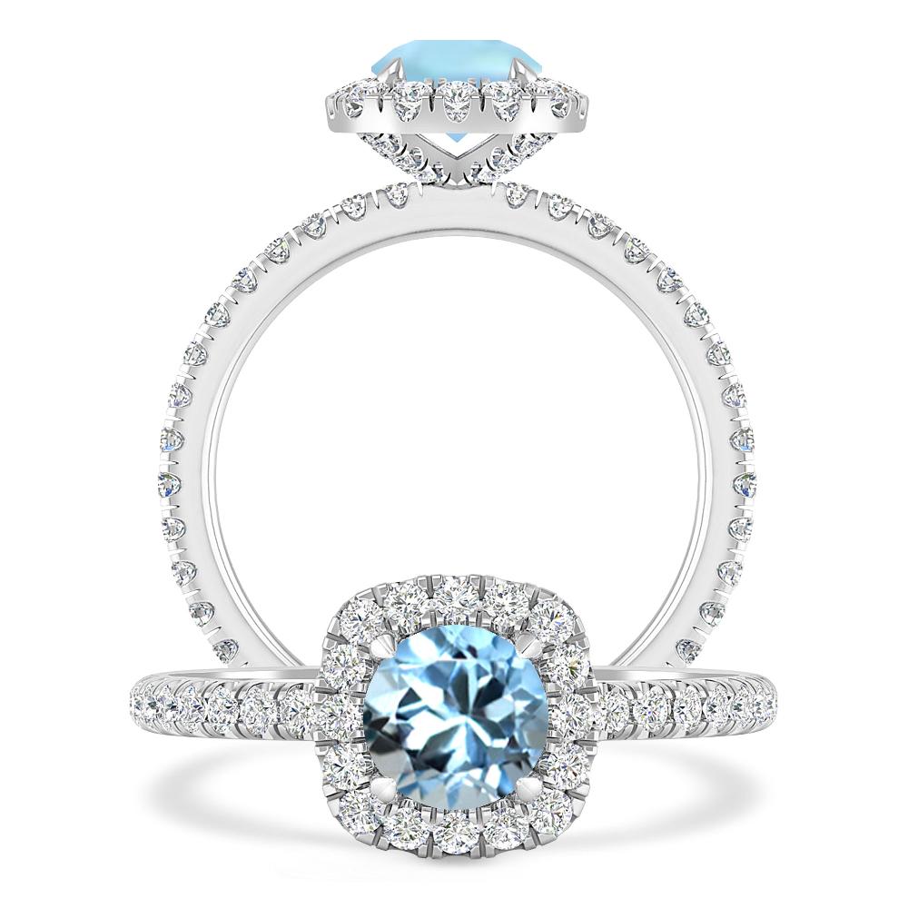 White Gold - Aquamarine
