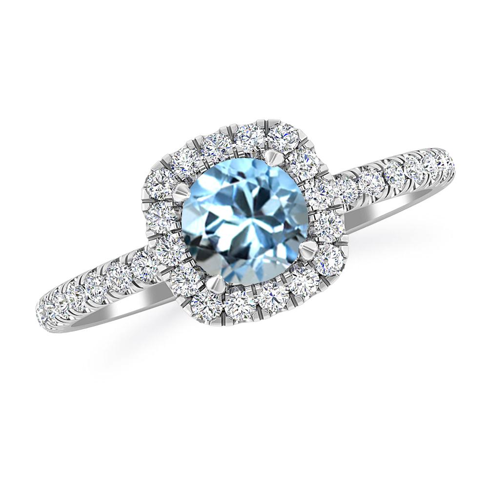 White Gold - Aquamarine