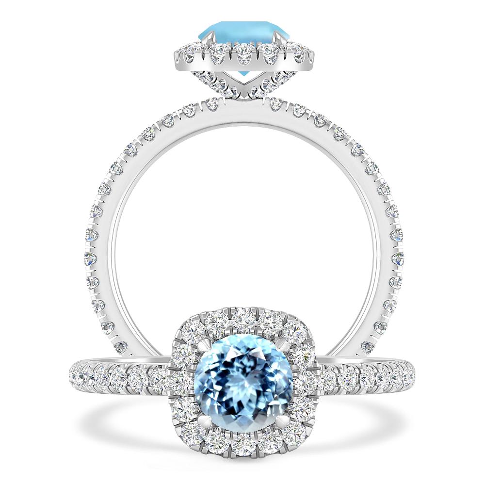 White Gold - Aquamarine