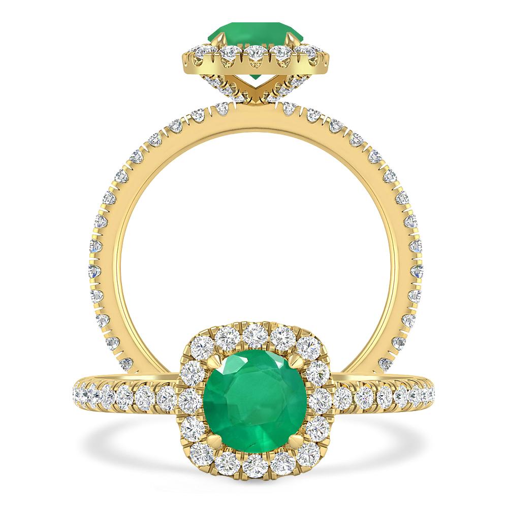 Yellow Gold - Emerald