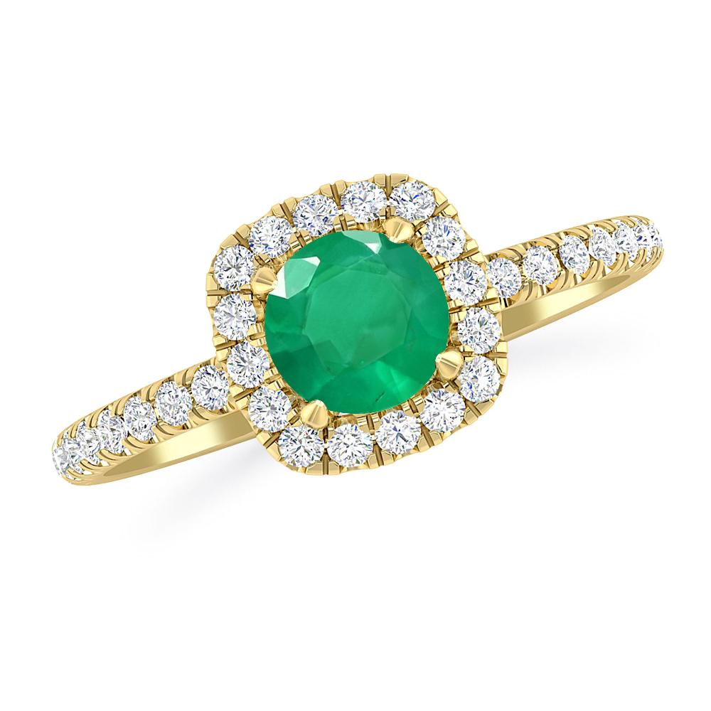 Yellow Gold - Emerald