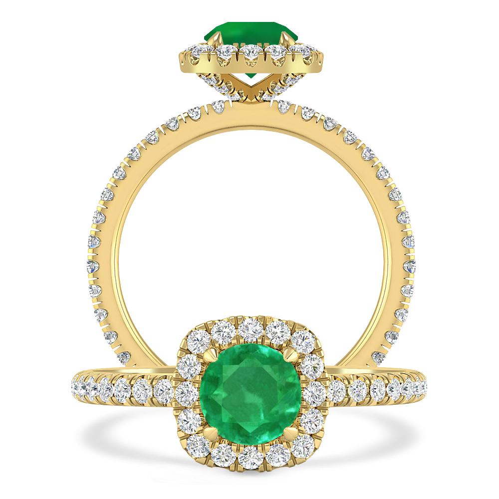 Yellow Gold - Emerald