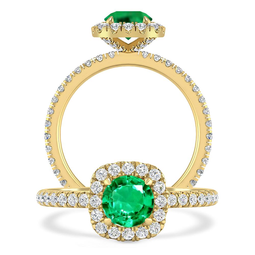 Yellow Gold - Emerald