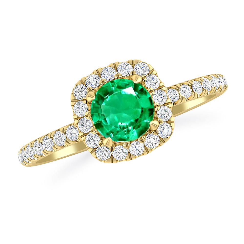 Yellow Gold - Emerald