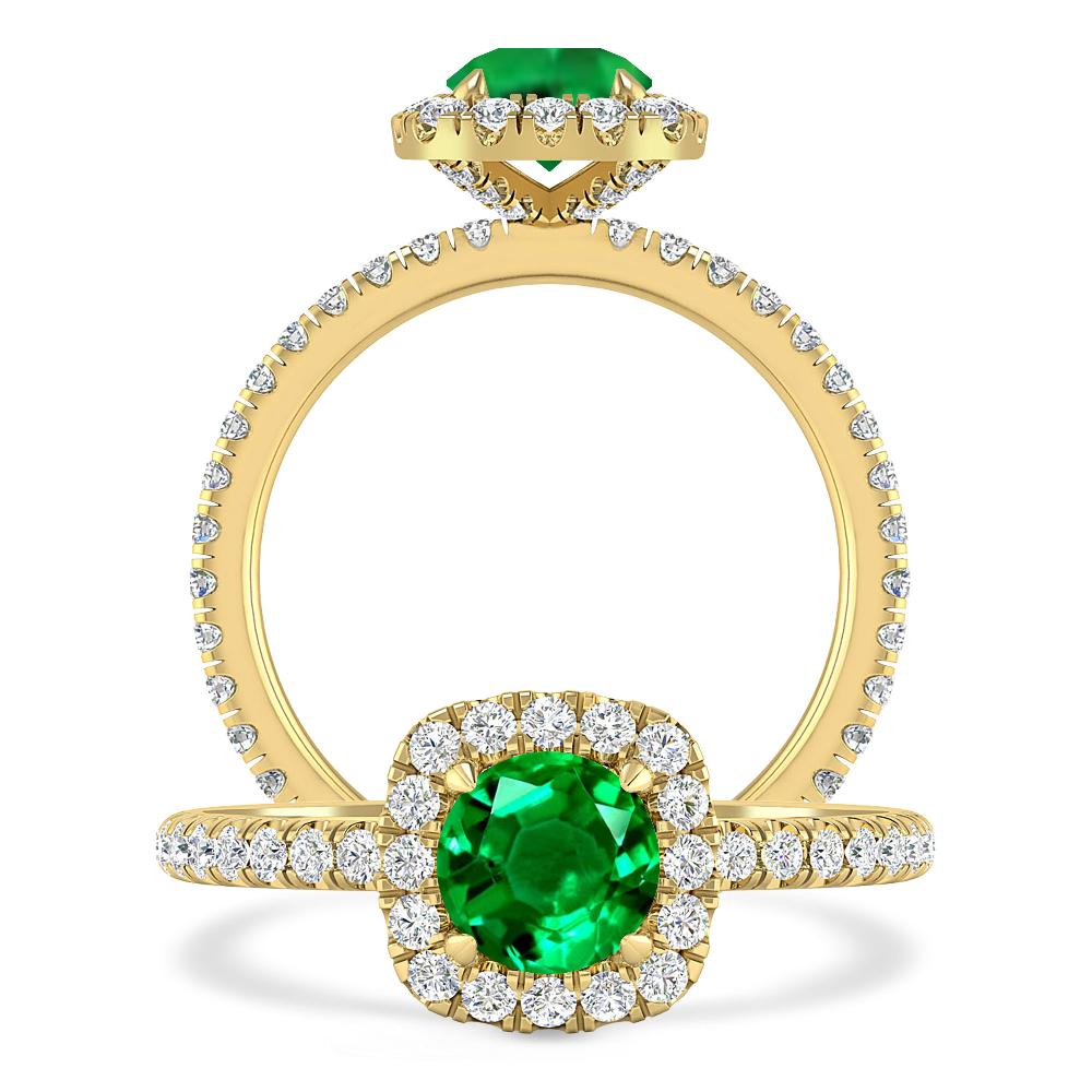 Yellow Gold - Emerald