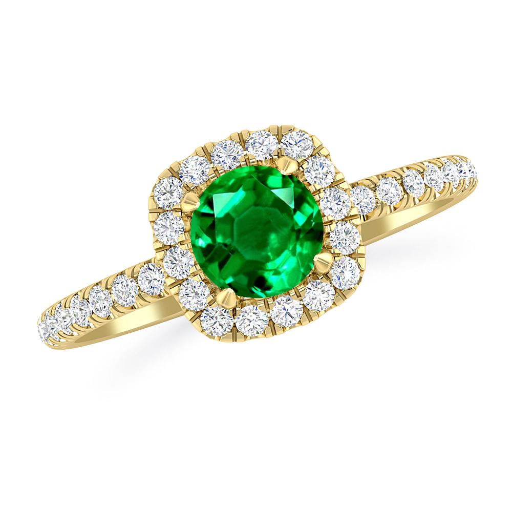 Yellow Gold - Emerald