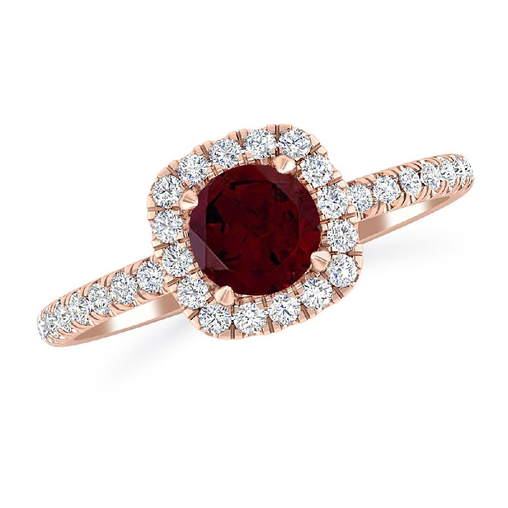 Rose Gold - Garnet