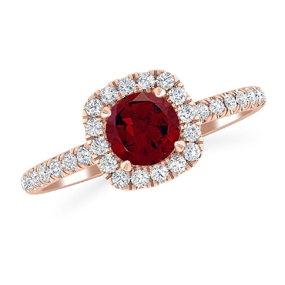 Rose Gold - Garnet