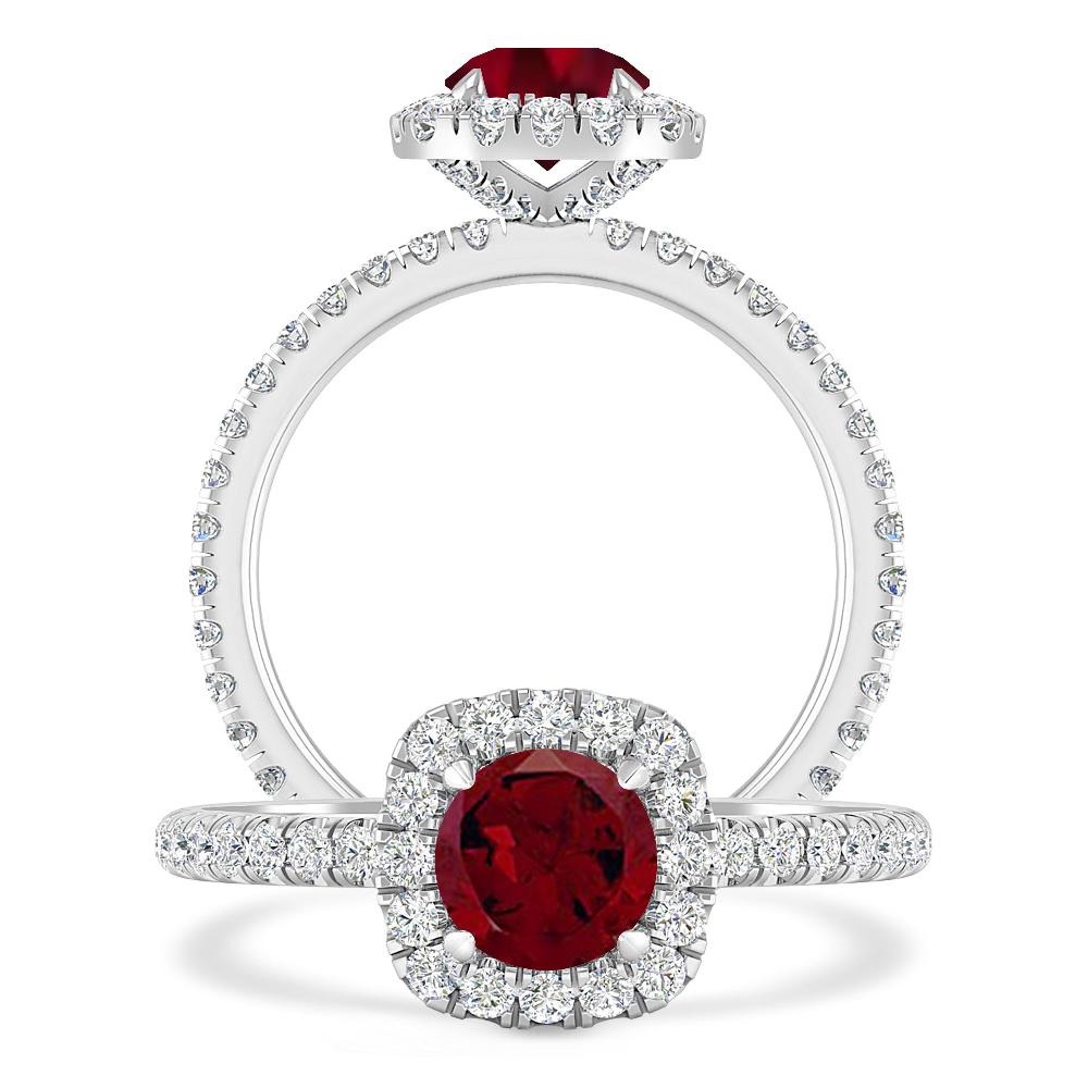 White Gold - Garnet