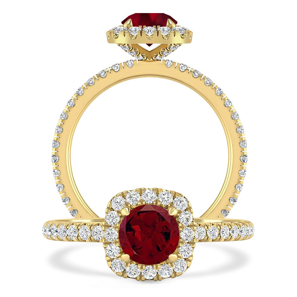 Yellow Gold - Garnet