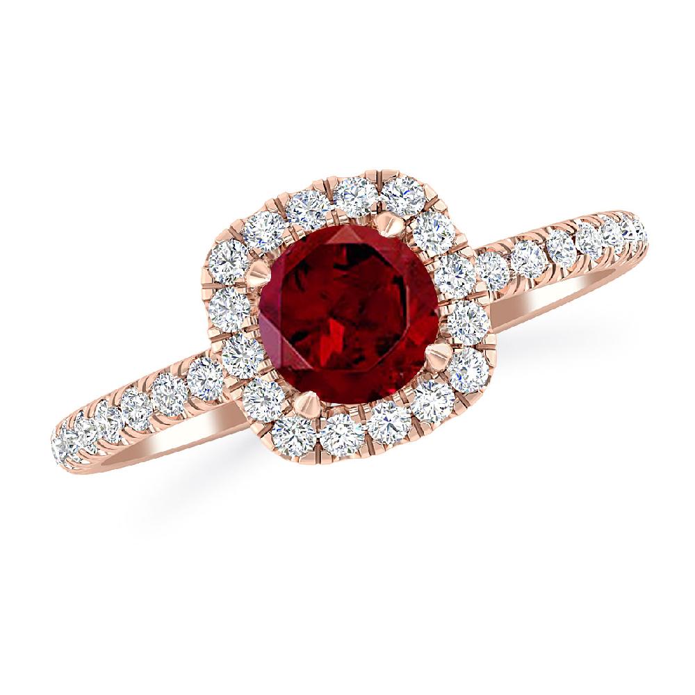 Rose Gold - Garnet