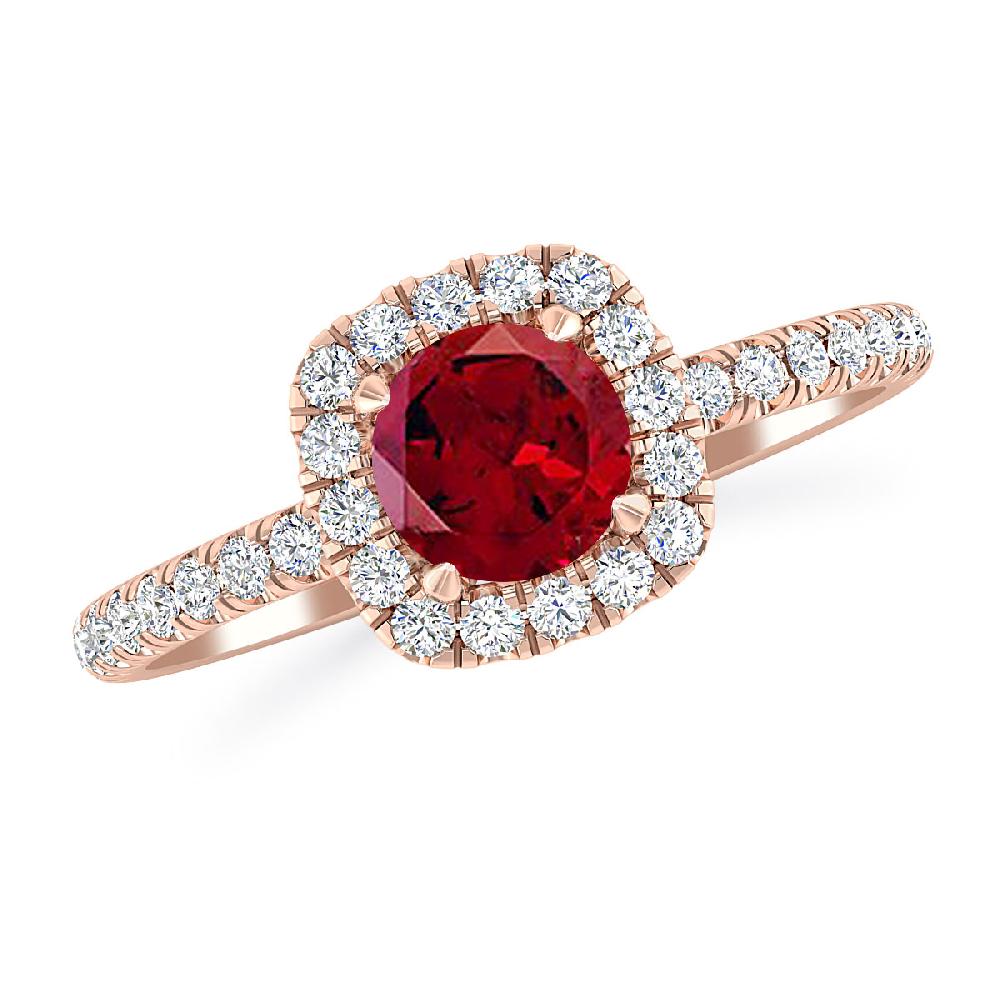 Rose Gold - Garnet