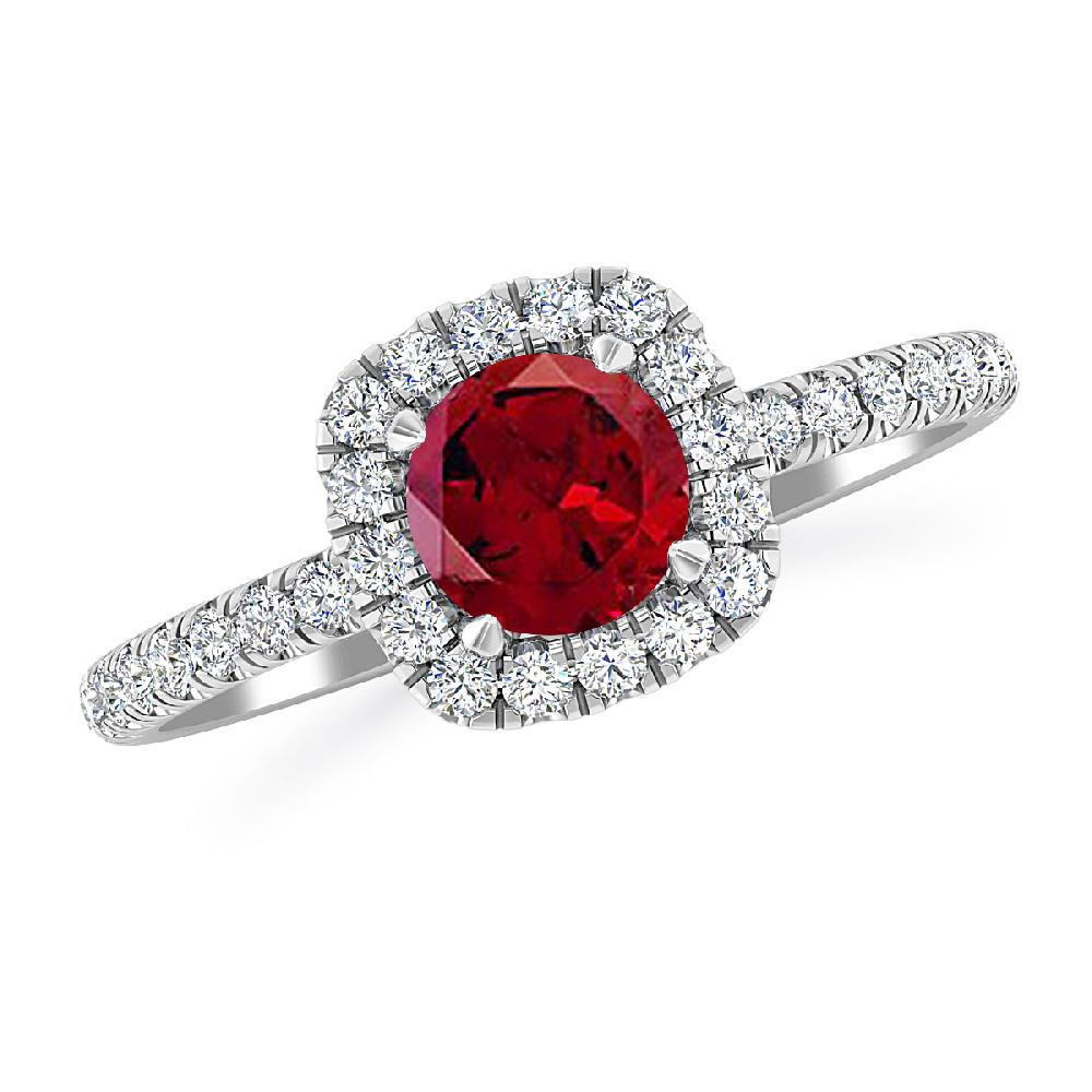 White Gold - Garnet