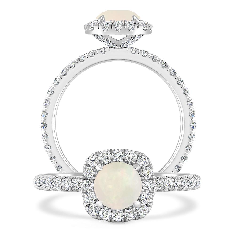 White Gold - Opal