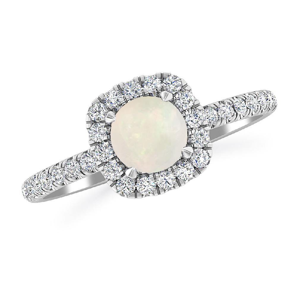 White Gold - Opal