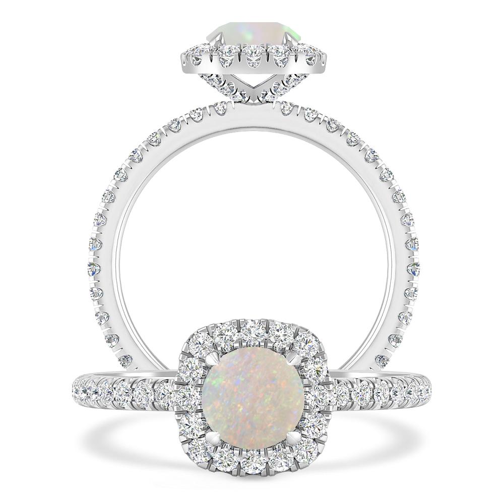 White Gold - Opal