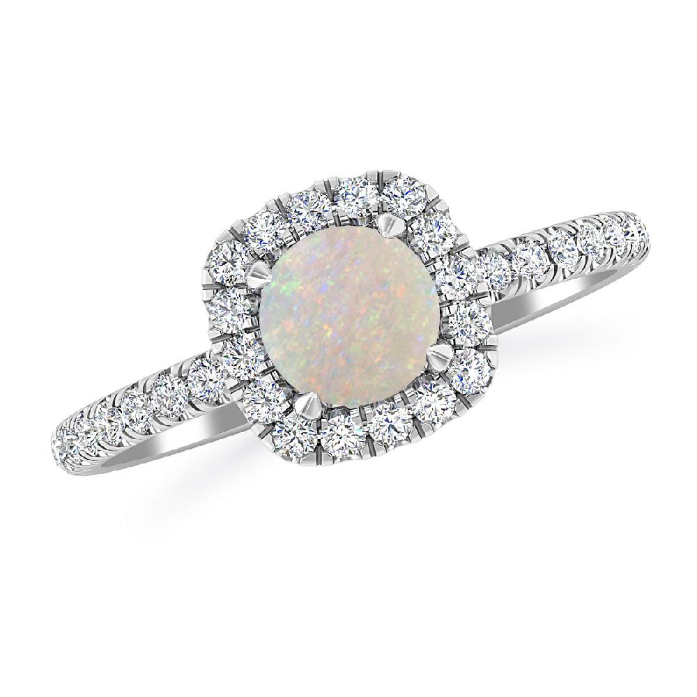 White Gold - Opal