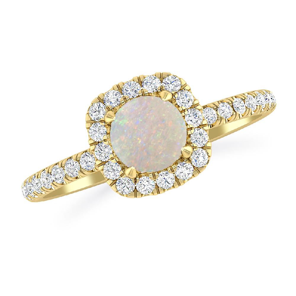 Yellow Gold - Opal