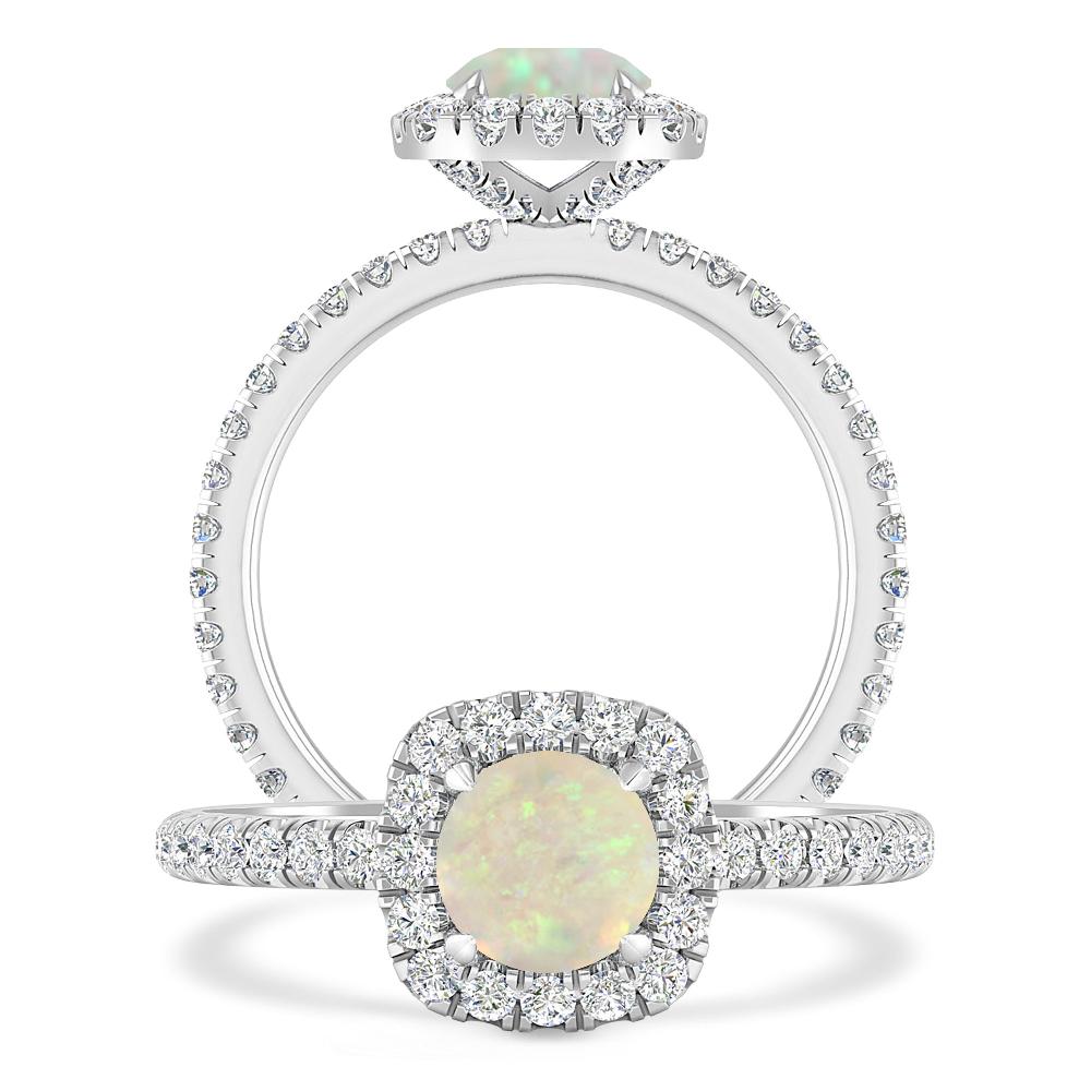 White Gold - Opal