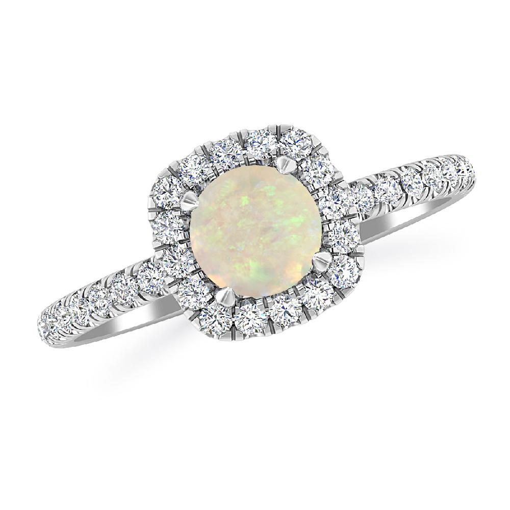 White Gold - Opal