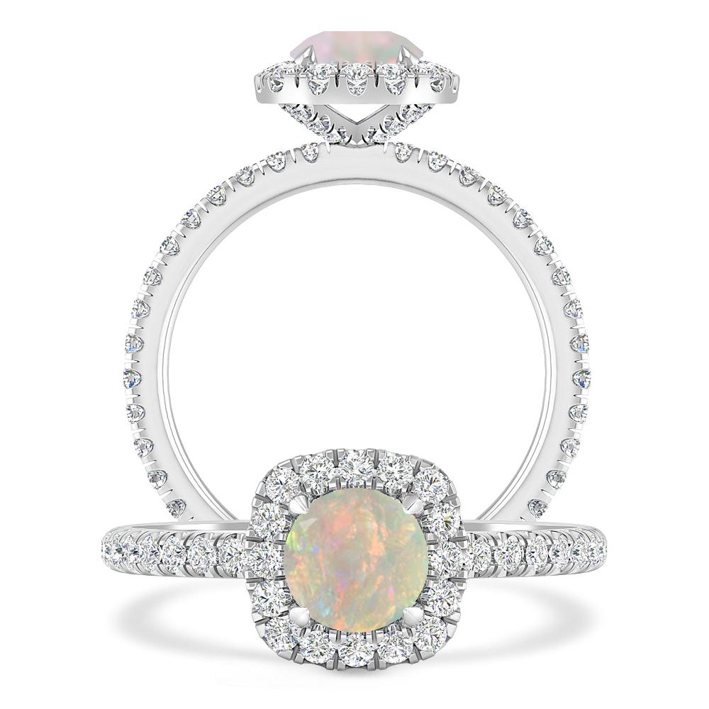 White Gold - Opal