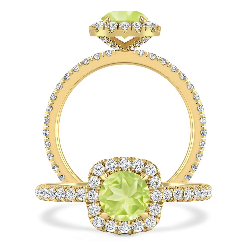 Yellow Gold - Peridot
