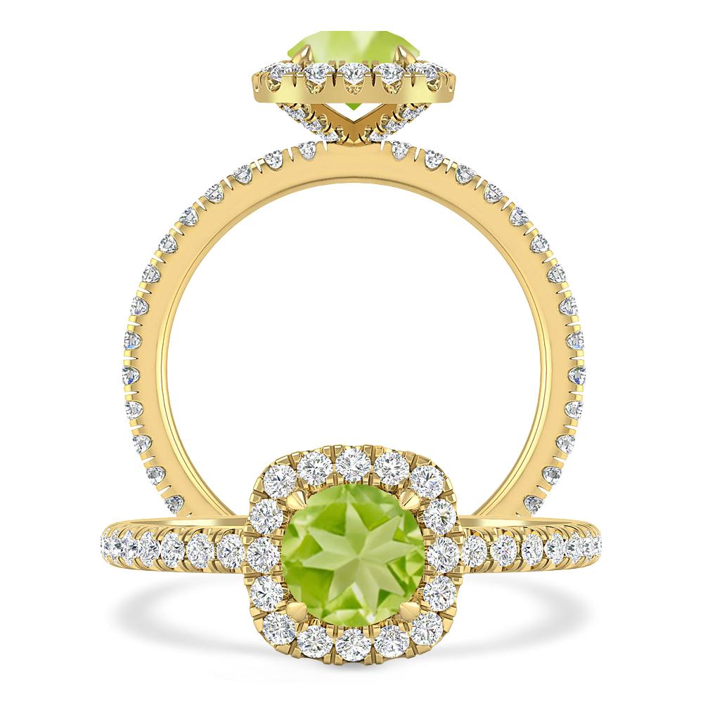 Yellow Gold - Peridot