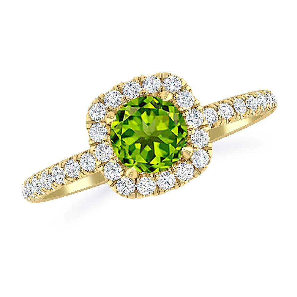 Yellow Gold - Peridot
