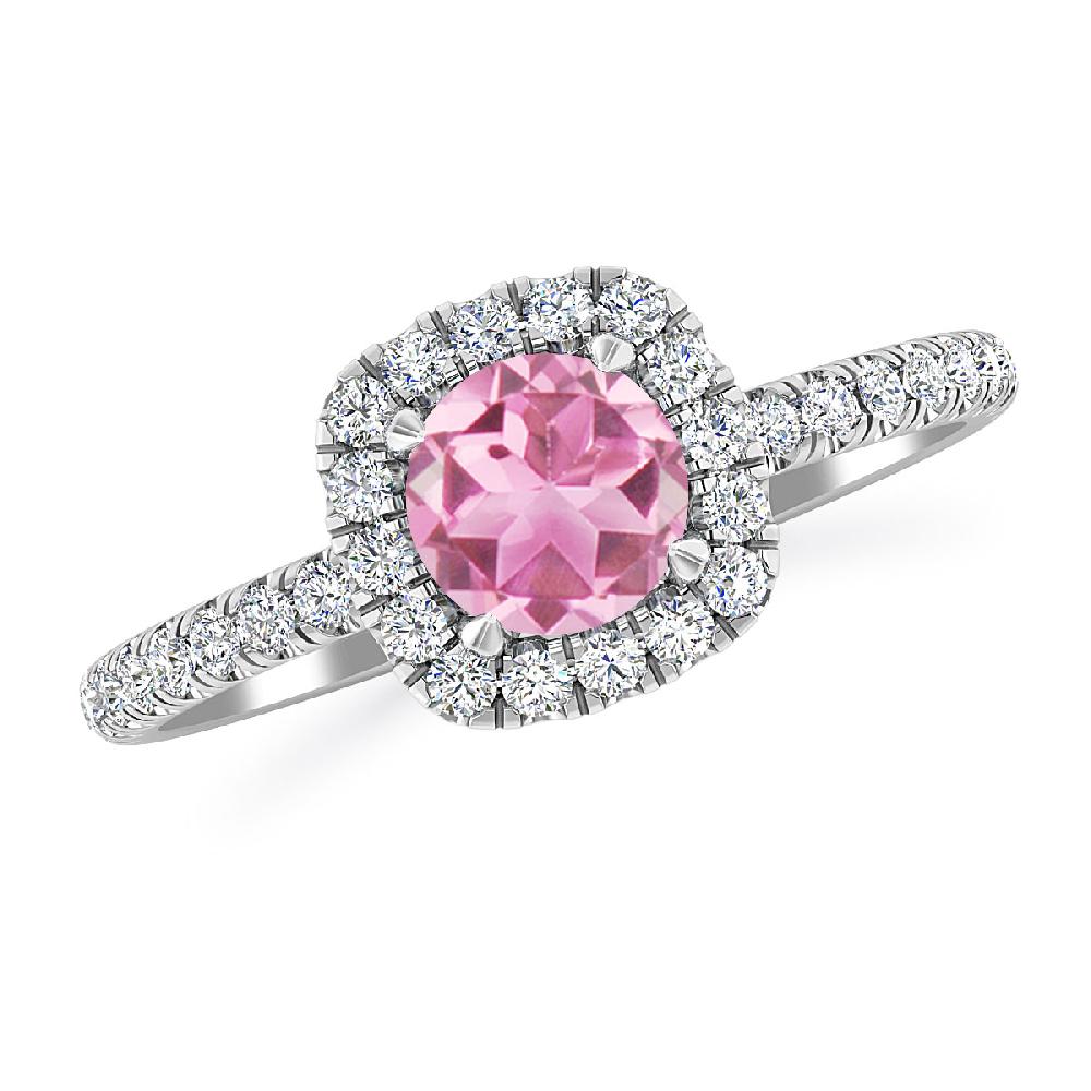White Gold - Pink Tourmaline