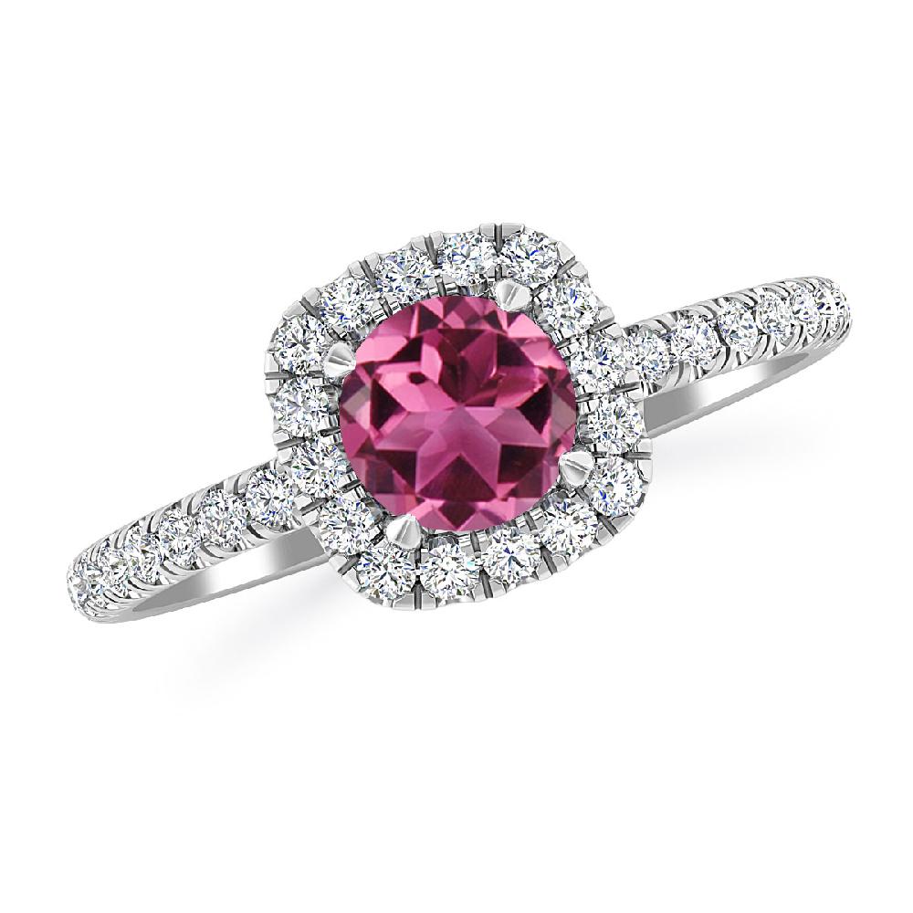 White Gold - Pink Tourmaline