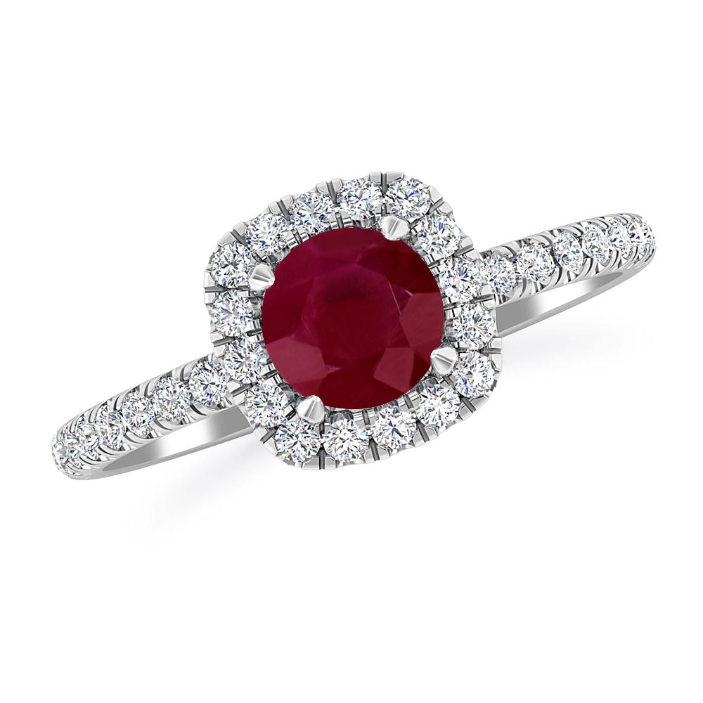White Gold - Ruby