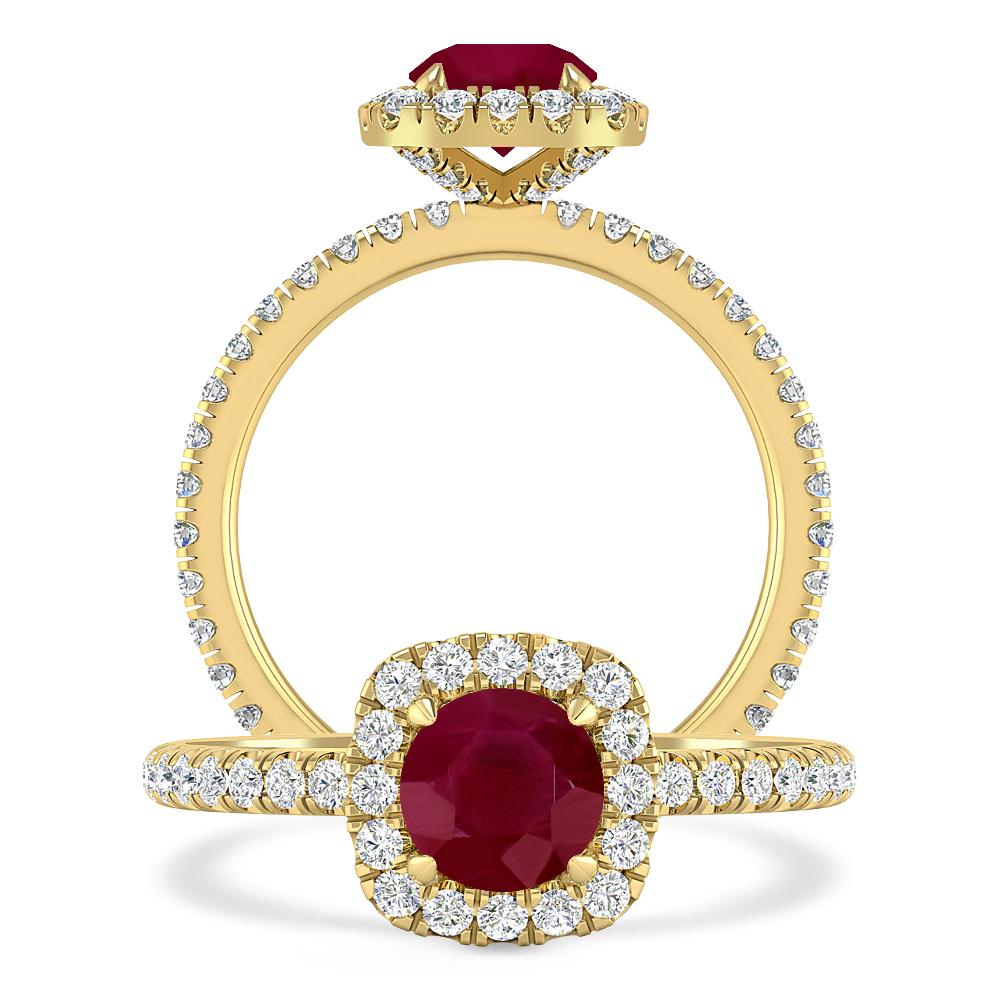 Yellow Gold - Ruby