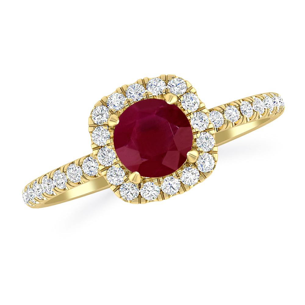 Yellow Gold - Ruby