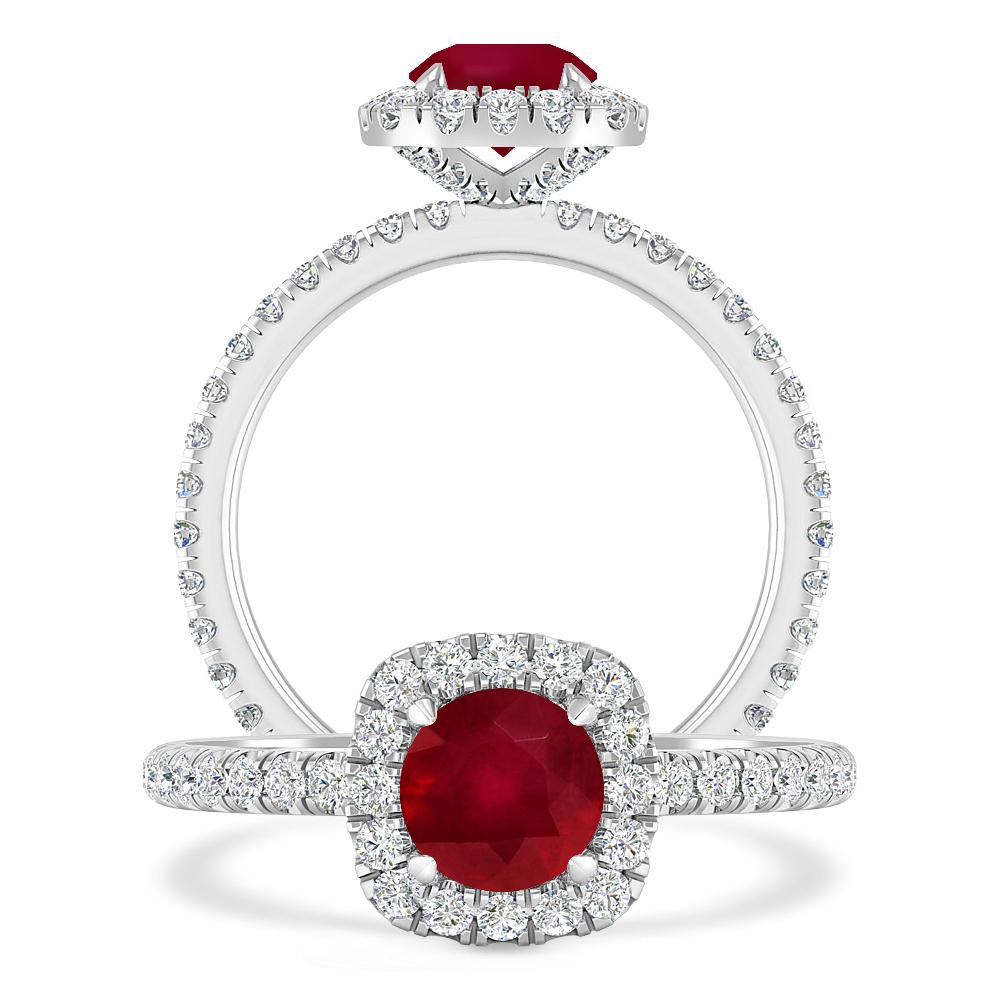 White Gold - Ruby